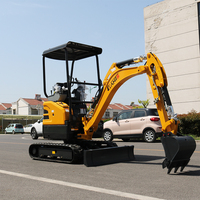 Mini pelle électrique de 2 tonnes avec des machines de construction de cabine adaptées à l'entretien de la maison de l'industrie de la construction