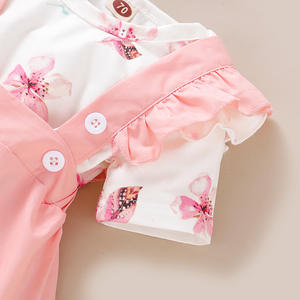 Vente en Gros de Nouvelles Idées de Produits Ensembles de Robe pour Enfants Vêtements Bébé Fleur Barboteuse Costume - Product Image 4