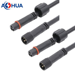 AOHUA садовый 2-контактный M10 мужской женский IP65 водонепроницаемый RGB светодиодный разъем - Product Image 3