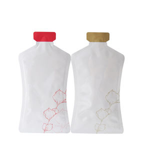 Auf Lager und Maßgefertigte Flaschenförmige Kunststoff-Folienbeutel Spezielle Formverpackungen Beutel für Getränke und Kosmetik - Product Image 4