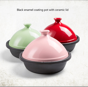 Marmite en fonte émaillée au design classique 12 ''30CM Nouveau <span class=keywords><strong>tajine</strong></span> au four hollandais - Product Image 6