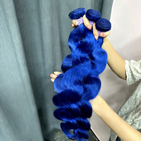 Pengiriman Drop Sekarang Baru Biru 4X4 Penutup 24 26 28 30 Inci Rambut Depan Renda Lurus Peruvian 13X4 13X6 Penutup Depan Renda