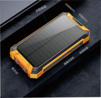 Station d'alimentation portable 20000mAh solaire, étanche, magnétique, sans fil, avec lumière LED, charge rapide 15W, 4 câbles intégrés, utilisation en extérieur