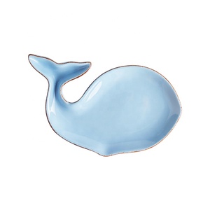 Plato de cerámica personalizado con forma de <span class=keywords><strong>ballena</strong></span> para <span class=keywords><strong>restaurante</strong></span>, vajilla de estilo Popular, precio Factor - Product Image 6
