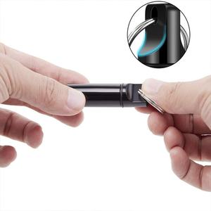 Factory Direct logo Print Waterproof Aluminum <b>Pill</b> <b>Box</b> case Bottle Holder Container with Metal Keychain - Product Image 4