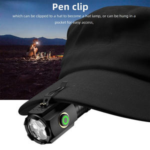 Linterna LED de Alta Potencia, Recargable por USB, Mini Linterna EDC, Potente Luz de Llavero con Imán, Linterna de Emergencia para Camping - Product Image 3