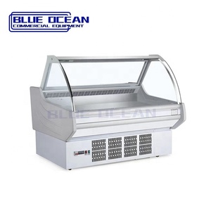 Consola Central clásica nevera color blanco supermercado fruta verdura pantalla enfriador - Product Image 2