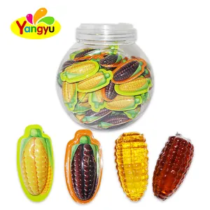 High quality jelly candy wholesale durian and corn gummy soft candy