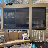 Volets en aluminium à persiennes en verre thermolaqués pour intérieur de maison, pare-soleil et isolation thermique