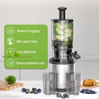 Commerciële Multifunctionele Sap Machine Voor Fruit Groenten Grote Mond Koude Pers Kauwen Elektrische Slow Juicer