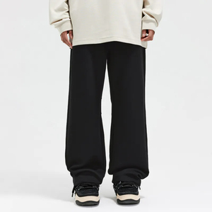 กางเกงวอร์มแฟชั่นโอเวอร์ไซส์ผ้าคอตตอนขากว้างสำหรับทุกเพศกางเกงลำลองเฮฟวี่เวทใส่ผ่อนคลาย - Product Image 6