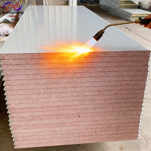 Panneau sandwich ignifuge A2 en EPS, panneau mural isolé, matériau de construction écoénergétique pour atelier pharmaceutique et électronique - Product Image 1