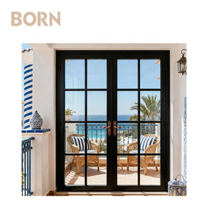 Nouvelles portes en verre creuses de balcon en aluminium résistant au vent moderne avec quincaillerie durable pour le logement des <span class=keywords><strong>étudiant</strong></span>s - Product Image 2