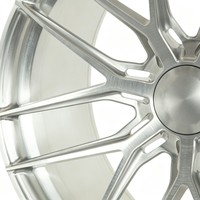 Rines de Aleación Forjados de Primera Calidad en Plata Pulida de 20 Pulgadas, Diseño Multirradio Cóncavo Profundo, 5x130 para Porsche 911 Cayenne Macan Taycan
