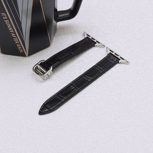 Bandas De Relojes para <span class=keywords><strong>Apple</strong></span> Watch <span class=keywords><strong>Ultra</strong></span> 2 Series 10 Bandas 46mm 42mm 49mm Pulsera delgada de cuero genuino para Iwatch <span class=keywords><strong>ultra</strong></span> Strap - Product Image 1