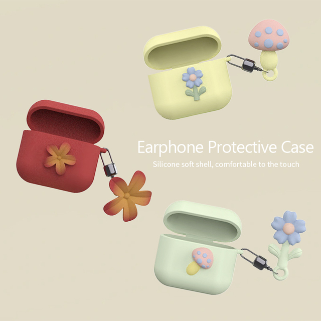 PAISEN Custom Wireless Earphone Accessories Protective Silicone Cover Case with Metal Baskets