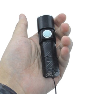 Công suất cao xách tay LED Torch được xây dựng trong USB có thể sạc lại siêu sáng zoom chiến thuật EDC Đèn pin không thấm nước UV màu 50 + LED - Product Image 3