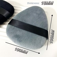 Puff Bedak Ukuran Besar Lalasis, Spons Makeup Besar, Label Pribadi, Puff Bedak Tabur Beludru Lembut