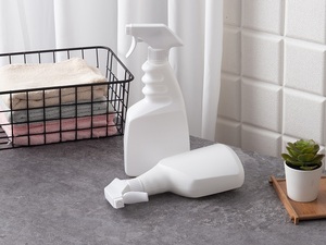 Botella pulverizadora de desinfectante para habitación, líquido de agua ecológico, transparente, redonda, limpieza con gatillo de Pe, pulverizador de plástico de 500ml - Product Image 6