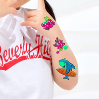 Film Sublimasi A4 DIY, Lembar Stiker Tato Gratis, Kertas Tato Sementara Tahan Air untuk Tubuh dan Wajah, Logo Kustom, Grosir