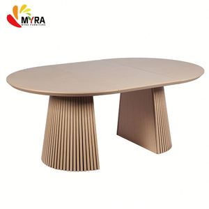 <span class=keywords><strong>Mesa</strong></span> de <span class=keywords><strong>Comedor</strong></span> <span class=keywords><strong>Extensible</strong></span> Moderna Ovalada de MDF para 6, 8, 10 o <span class=keywords><strong>12</strong></span> <span class=keywords><strong>Personas</strong></span>, Diseño Nórdico Minimalista - Product Image 3