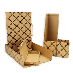 Set di <span class=keywords><strong>accessori</strong></span> per forniture per <span class=keywords><strong>ufficio</strong></span> con portapenne per stampa serie di carta Kraft aziendale - Product Image 4