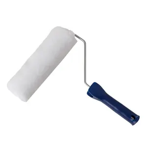 No dead corner excellent paint pick up Polyester fabric 18mm pile 9'' roller brush paint for professional house painter