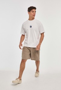 Camiseta Unisex de Algodón, Corte Regular, Casual, Estampada, Manga Corta, Transpirable, Cuello Redondo, Blanca, de Imperio Shop para Hombre - Product Image 5
