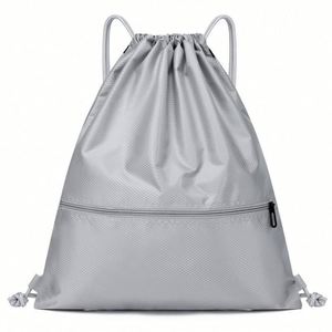 Design Custom Polyester <b>Drawstring</b> Double-shoulder <b>Drawstring</b> Backpack Sports and Fitness <b>Waterproof</b> <b>Bag</b> - Product Image 2