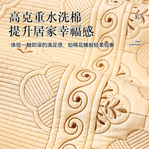 Cojín de Sofá Bordado de Algodón Lavado, Antideslizante, para Todas las Estaciones, Uso General, Patrón de Corazón, Lavable a Máquina - Product Image 4