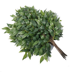 Rama de Ficus Artificial de Plástico, Ramas de Árbol de Ficus con Tacto <span class=keywords><strong>Real</strong></span>, Hojas de Ficus Verdes para Decoración - Product Image 1