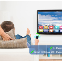 Control Remoto Infrarrojo Wi-Fi Portworld con Teclado Táctil para Sistema de Automatización del Hogar Inteligente Tuya
