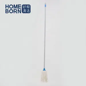 Xingtai house cleaning products for milk cotton round mop head manufacturer with iron stick