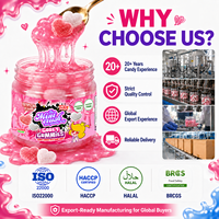 Liefdeshart Gooey Slime Gummy Candy Valentijnsdag Party Snacks OEM Snoepfabrikant Aangepast Cadeau voor Koppels