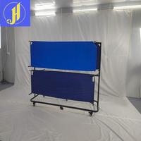 Venta al por mayor precio de fábrica de alta calidad deflector de metal estante de interior y exterior para el entrenamiento de red de tenis plegable profesional