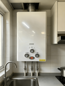 Chauffe-eau à <span class=keywords><strong>gaz</strong></span> instantané sans réservoir de 8 L de qualité supérieure, GPL propane, avec <span class=keywords><strong>tuyau</strong></span> d'<span class=keywords><strong>évacuation</strong></span> et écran LED - Product Image 4