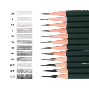 Set di Matite Miste <span class=keywords><strong>per</strong></span> Schizzi Giorgione G-08912, 12 Pezzi, Matite in Legno <span class=keywords><strong>per</strong></span> Artisti e Studenti, Matite a <span class=keywords><strong>Carboncino</strong></span>, Matite Standard all'Ingrosso - Product Image 1