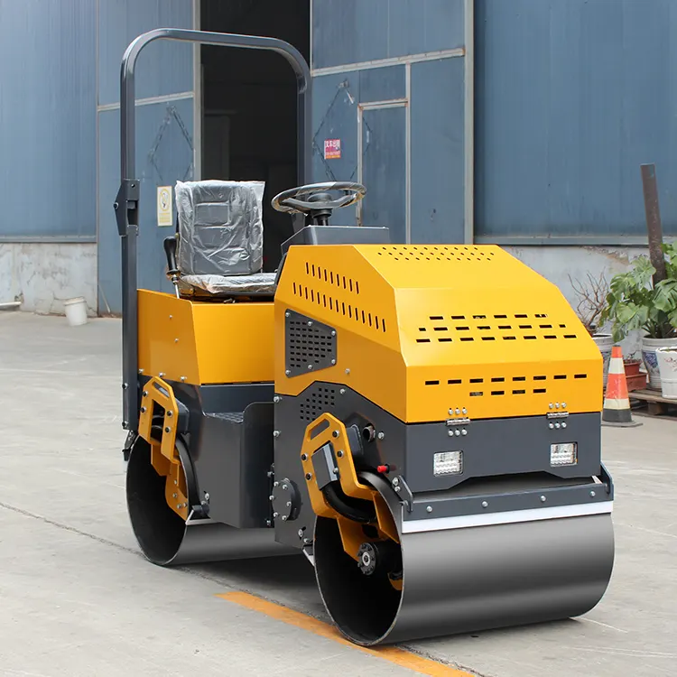 Superior Performance 500kg 1000kg Walk Behind Double Drum Road Roller