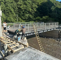 Puente de Estructura de Acero Multiusos, Arco de Celosía Moderno Personalizado para Ferrocarril, Carretera y Pasarela