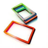 Protège-cartes de crédit en TPU à paillettes multicolores, 35pt, sans fermeture, antichoc