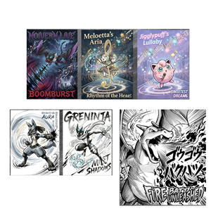 YQ Ultimi Personaggi Anime Collezionabili Pokémon Pikachu ed Eevee, Blind Box con Art Board, Giocattoli e Regali di Qualità - Product Image 1