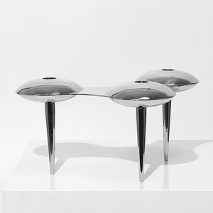 Ornements créatifs empilables en acier inoxydable en forme de nuages abstraits pour décoration de bureau et d'hôtel - Product Image 2
