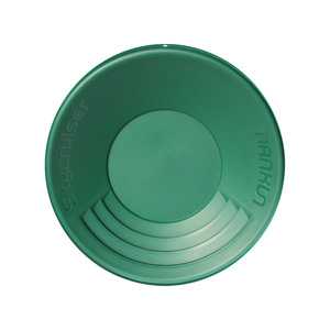 Yıkama altın tavası ning kiti madencilik ekran <span class=keywords><strong>Metal</strong></span> algılama araçları elek altın algılama için altın tavası yeşil plastik kase - Product Image 4