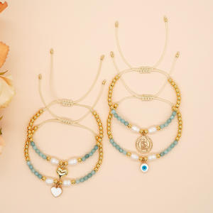 Go2boho Novedad Pulsera <span class=keywords><strong>de</strong></span> <span class=keywords><strong>la</strong></span> <span class=keywords><strong>Amistad</strong></span> con Cuentas <span class=keywords><strong>de</strong></span> Oro <span class=keywords><strong>de</strong></span> 18k y Perlas <span class=keywords><strong>de</strong></span> Agua Dulce con Dije <span class=keywords><strong>de</strong></span> <span class=keywords><strong>la</strong></span> Virgen María Madre <span class=keywords><strong>de</strong></span> <span class=keywords><strong>Dios</strong></span> Madonna para Mujer <span class=keywords><strong>Regalo</strong></span> <span class=keywords><strong>de</strong></span> Joyería - Product Image 3