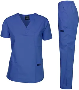 HOT Selling Top+pants Stylish Suit Nursing Men Women Jogger Nurse Medical Scrubs Uniforms Sets