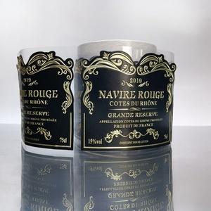 นักออกแบบและผู้ผลิตฉลากโลหะฉลากไวน์แดงแบรนด์ป้องกันน้ำและน้ำมันได้ตามต้องการ - Product Image 6