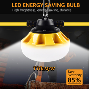 US 120V 100FT 11000lm Waterproof Outdoor Commercial Grade Workshop String Light 100W IP65 Temporary LED Light