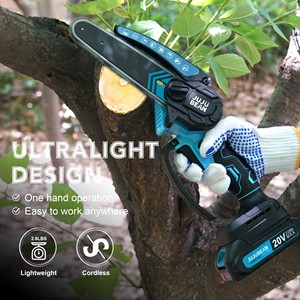 DIY Industrial OEM <b>Cordless</b> <b>Chainsaw</b> 6 Inch Lithium Battery Powered Hand Chain Saw for Wood Cutting Brushless Motor Pruning Shea - Product Image 6