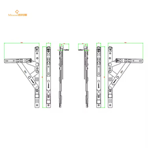 Gran calidad de acero inoxidable 304 para ventanas abatibles, ranura europea, estancia de fricción oculta pesada - Product Image 4