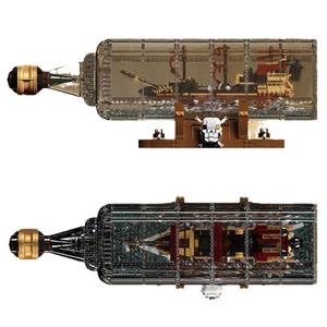 10065 Blocs de construction en plastique Bouteille <span class=keywords><strong>à</strong></span> message Perle Noire <span class=keywords><strong>Avengers</strong></span> Bateau <span class=keywords><strong>à</strong></span> voile rétro Ornement Jouet de construction en ABS - Product Image 1